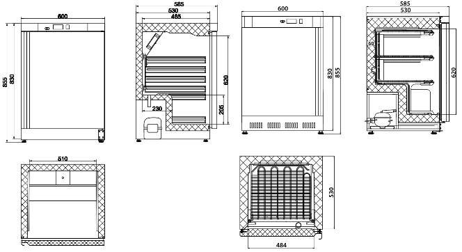 Kylmäkaappi Stalgast 129/78L RST (880175) - Image 5