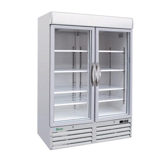 Lasiovipakastekaappi kahdella lasiovella Forcar 1078L (G-SNACK930BTG)