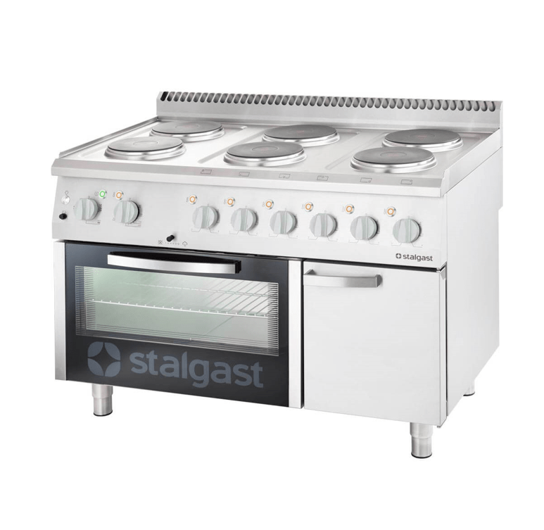 Sähköliesi Stalgast 6 - levyä kiertoilmauunilla (9717000)
