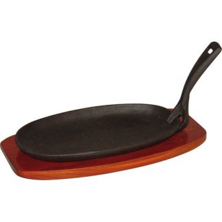 Fajitas-/grillipannu sis. alusta 280x155mm (049004)