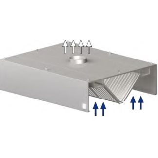 Huuva kattokiinnitteinen suorakulmainen