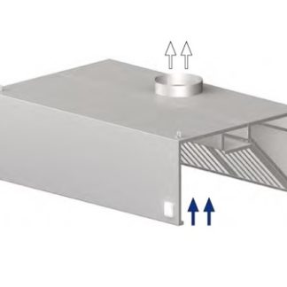 Huuva seinäkiinnitteinen suorakulma