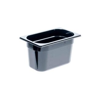 GN astiat 1/4 polykarbonaatti (musta)