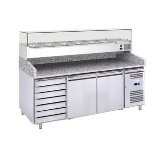 Pizzavalmistuspöytä ja kylmäallas 9xGN1/3 Forcar (G-PZ2610TN)