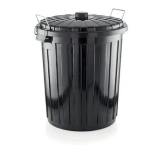 Jäteastia kannellinen Black