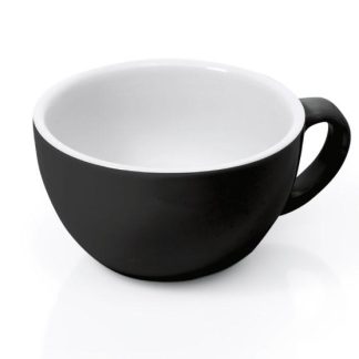 Kuppi Latte Black 35cl (6kpl/pakkaus)+aluslautanen 17cm (6kpl/pakkaus)