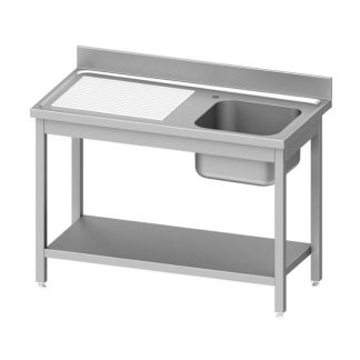 RST allaspöytä alahylyllä Eco Line syvyys 600mm tai 700mm (allas oikealla)