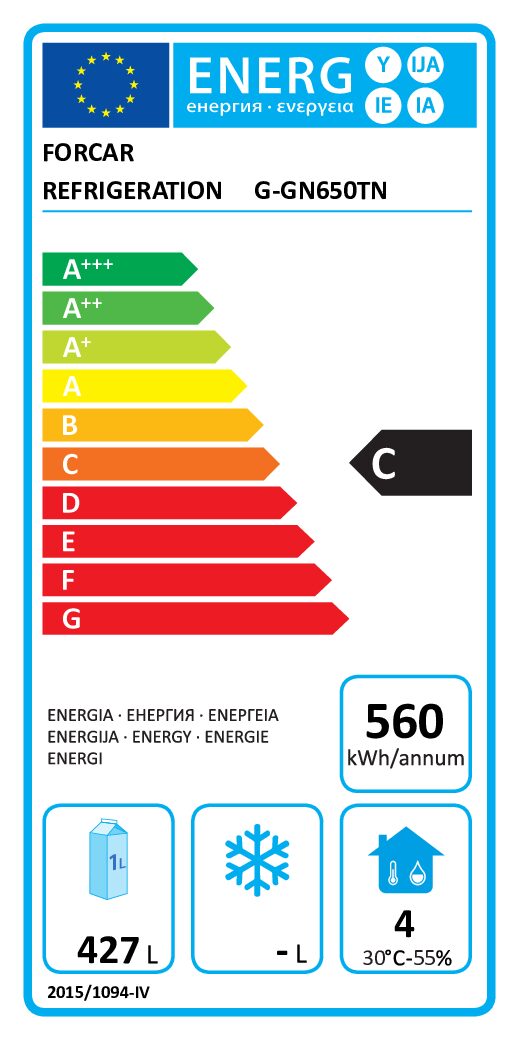 Kylmäkaappi Forcold Eco Line 650 (G-GN650TN-FC) - Image 2