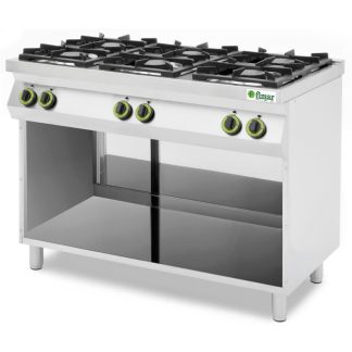 Kaasuliesi Fimar jalustalla 6 keittopaikkaa 28,5kW (CC76G)