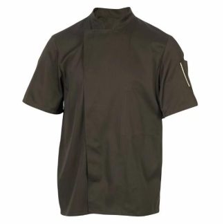 Robur kokkitakki unisex lyhythihat ruskea ( XS - XXXL)