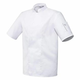 Robur kokkitakki unisex lyhythihat valkoinen ( XS - XXXL)