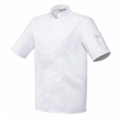 Robur kokkitakki unisex lyhythihat valkoinen ( XS - XXXL)