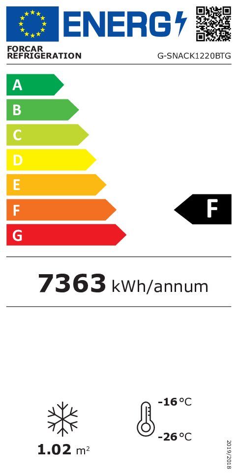Pakastekaappi Forcar 744L (G-SNACK1220BTG) - Image 2