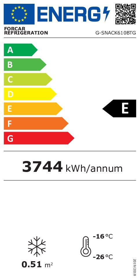 Pakastekaappi Forcar 332L (G-SNACK610BTG) - Image 2