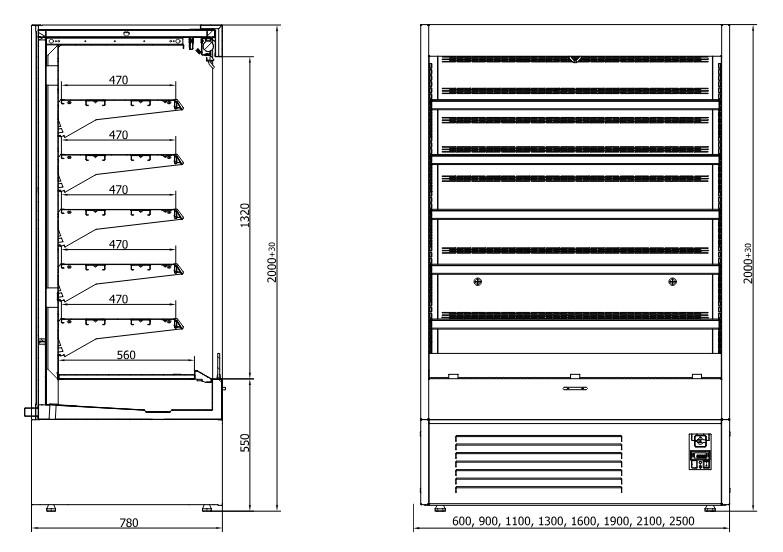 Kylmähyllykkö Juka Varna itsepalvelumalli - Image 4
