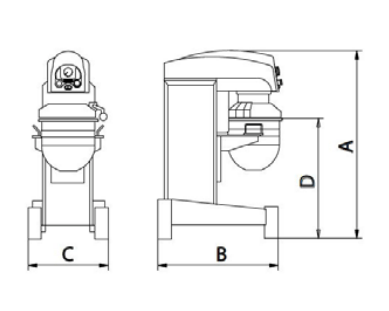 Yleiskone Pietroberto BlueMix 100 kulho 100L - Image 3