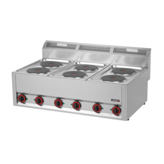 Liesi Casselin pöytämalli kuusi keittopaikkaa 400V (C6FOE4FT99)