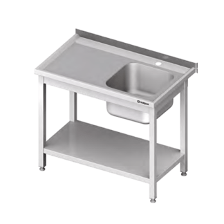 RST allaspöytä alahyllyllä syvyys 600mm