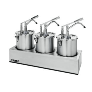 Kastikeannostelija Saro kolme astia 4,5L (421-1007)